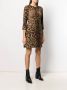 Dolce & Gabbana Jurk met luipaardprint Beige - Thumbnail 3
