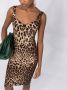 Dolce & Gabbana Midi-jurk met luipaardprint Beige - Thumbnail 5