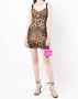 Dolce & Gabbana Mini-jurk met luipaardprint Zwart - Thumbnail 2