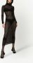 Dolce & Gabbana Tulen midi-jurk met DG-logo Zwart - Thumbnail 2