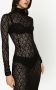Dolce & Gabbana Tulen midi-jurk met DG-logo Zwart - Thumbnail 5