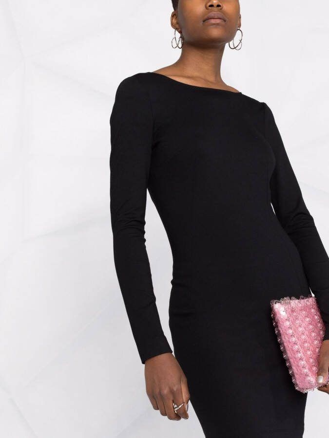 Dolce & Gabbana Punto Stoffa gebreide mini-jurk Zwart