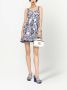 Dolce & Gabbana Bandeau mini-jurk met print Blauw - Thumbnail 2
