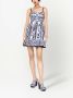 Dolce & Gabbana Bandeau mini-jurk met print Blauw - Thumbnail 3
