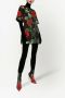 Dolce & Gabbana Jurk met roosprint Zwart - Thumbnail 2