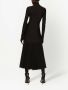 Dolce & Gabbana Midi-jurk met ruches afwerking Zwart - Thumbnail 4