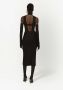 Dolce & Gabbana Uitgesneden midi-jurk Zwart - Thumbnail 4