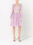 Dolce & Gabbana Chiffon mini-jurk met V-hals Paars - Thumbnail 2