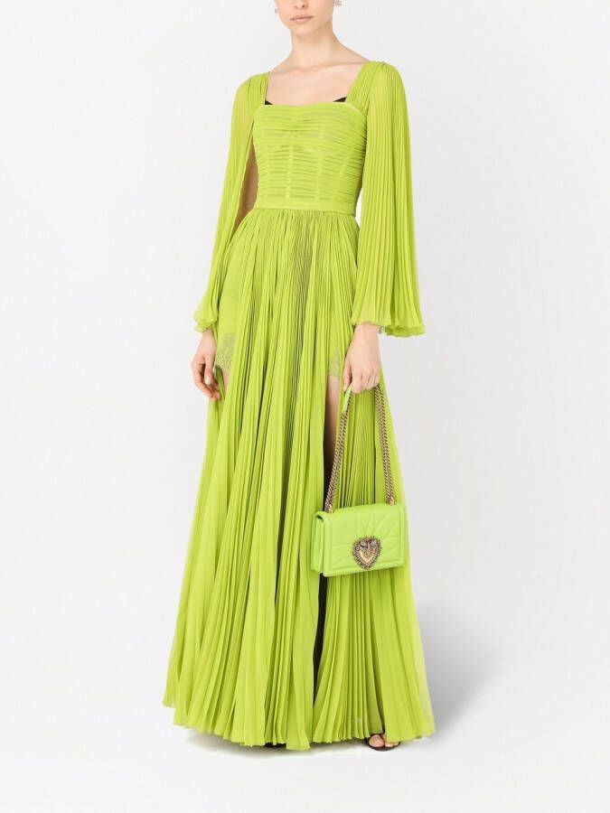Dolce & Gabbana Chiffon jurk Groen