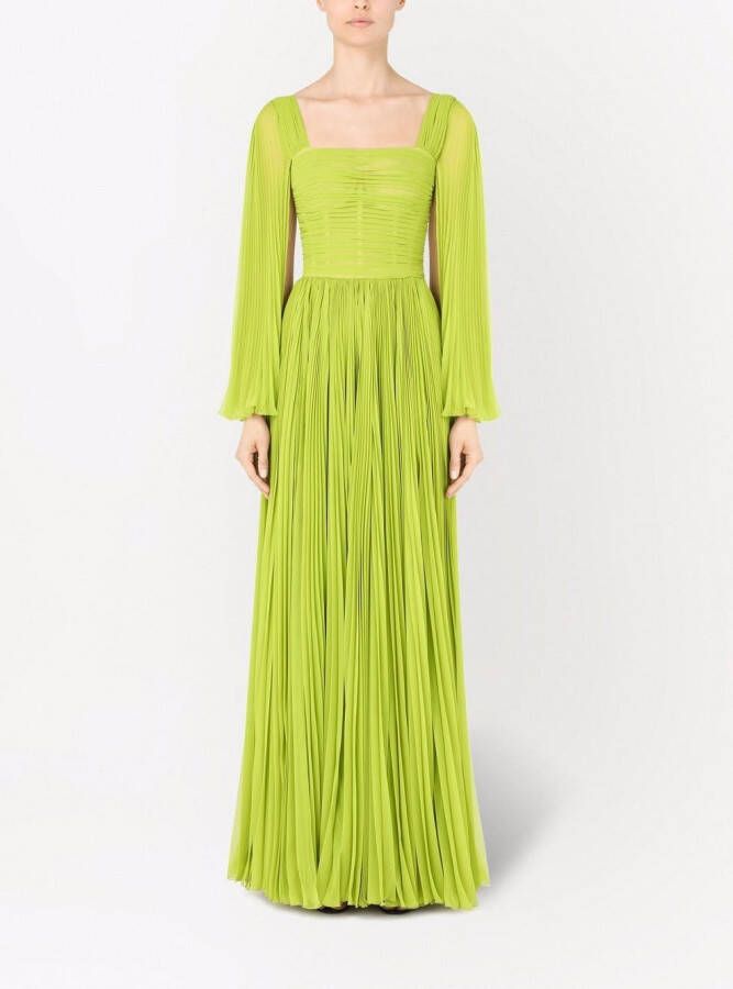 Dolce & Gabbana Chiffon jurk Groen