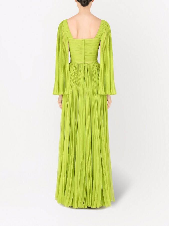 Dolce & Gabbana Chiffon jurk Groen