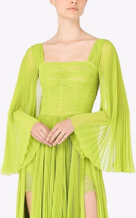 Dolce & Gabbana Chiffon jurk Groen