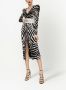 Dolce & Gabbana Jurk met zebraprint Zwart - Thumbnail 2