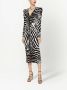 Dolce & Gabbana Jurk met zebraprint Zwart - Thumbnail 3