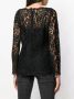 Dolce & Gabbana kanten blouse met lange mouwen Zwart - Thumbnail 4