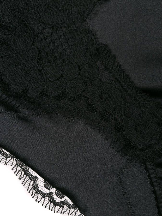 Dolce & Gabbana kanten slips Zwart