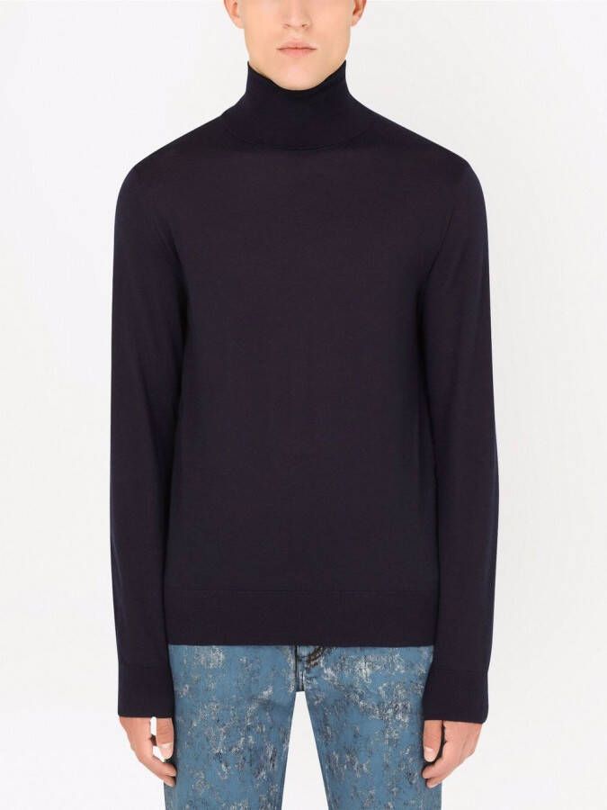Dolce & Gabbana Kasjmier coltrui Blauw