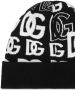 Dolce & Gabbana Muts met DG-logo van kasjmierblend Zwart - Thumbnail 2