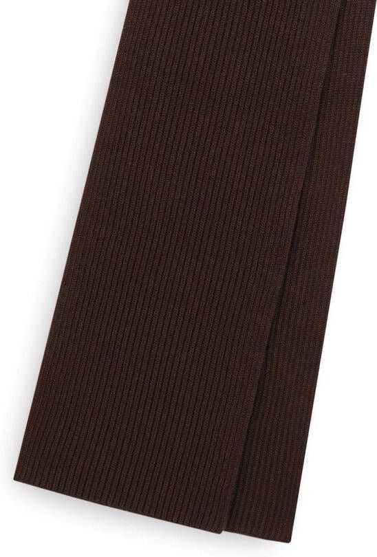Dolce & Gabbana Kasjmier sjaal met logo label Bruin