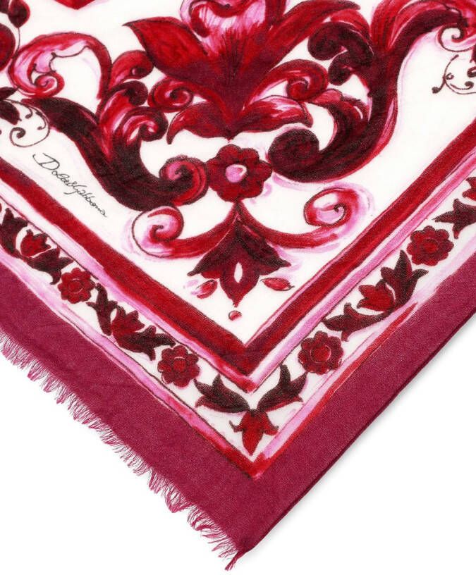 Dolce & Gabbana Kasjmier sjaal Wit