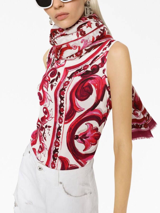Dolce & Gabbana Kasjmier sjaal Wit