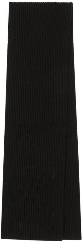 Dolce & Gabbana Kasjmier sjaal met logo label Zwart