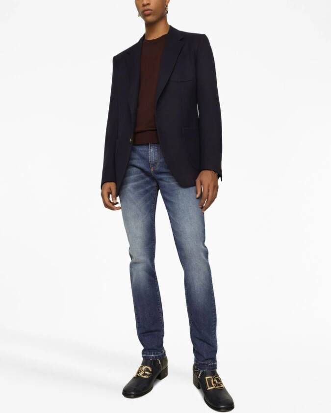 Dolce & Gabbana Kasjmier trui met ronde hals Bruin