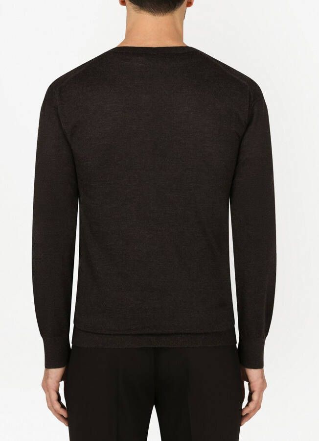 Dolce & Gabbana Kasjmier trui met V-hals Grijs