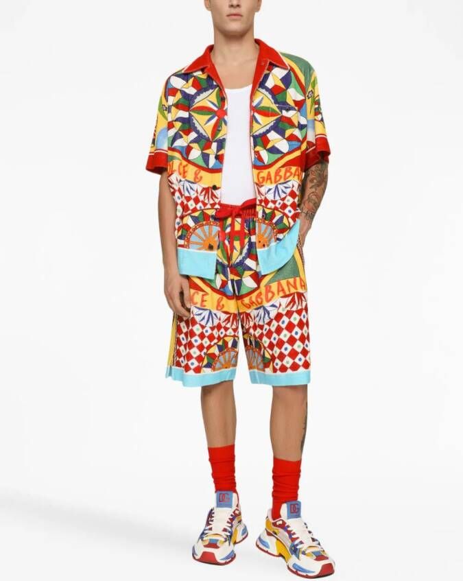 Dolce & Gabbana Katoenen bermuda shorts Geel