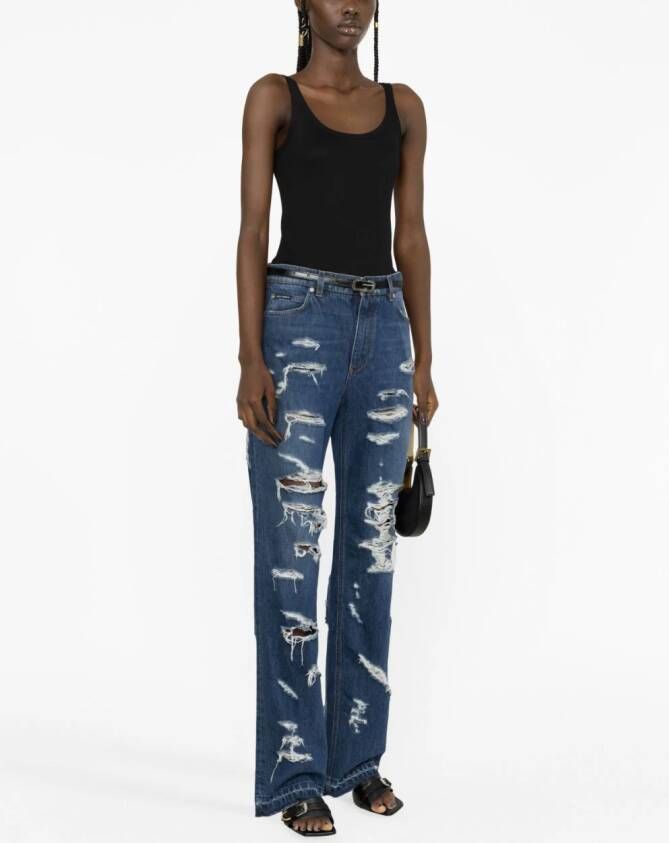 Dolce & Gabbana Katoenen tanktop Zwart