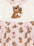 Dolce & Gabbana Kids Romper met luipaardprint en korte mouwen Roze - Thumbnail 3