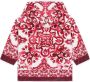 Dolce & Gabbana Kids Badjas met Majolica-print Roze - Thumbnail 2