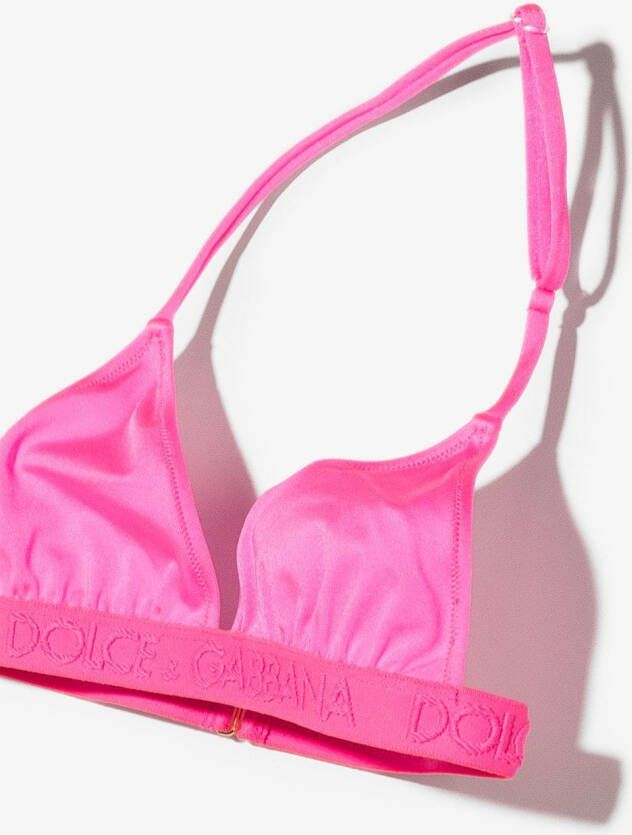 Dolce & Gabbana Kids Bikini met logoband Roze