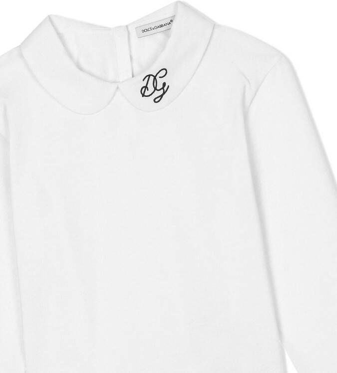 Dolce & Gabbana Kids Blouse met logoprint Wit