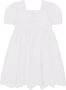 Dolce & Gabbana Kids Popeline jurk met broderie anglaise Wit - Thumbnail 2