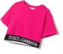 Dolce & Gabbana Kids T-shirt met logo Roze - Thumbnail 2