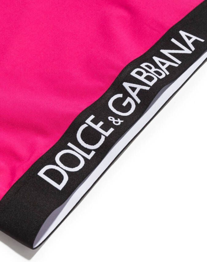 Dolce & Gabbana Kids T-shirt met logo Roze