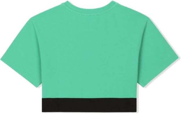 Dolce & Gabbana Kids T-shirt met logo Groen