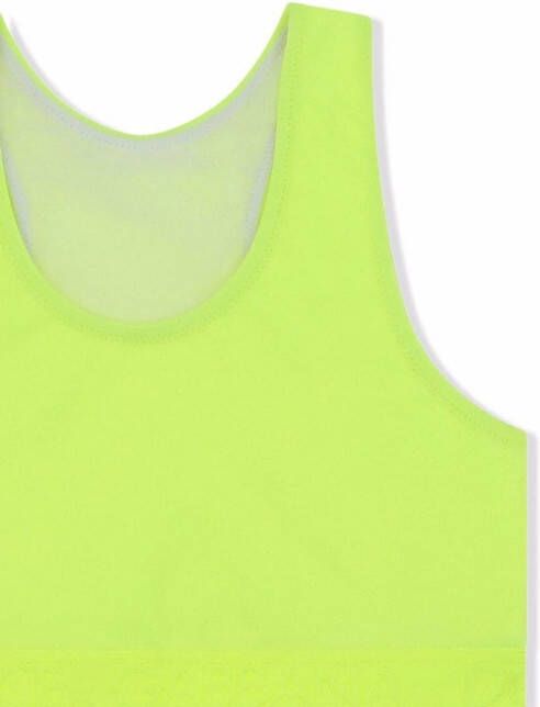 Dolce & Gabbana Kids Cropped tankini Geel