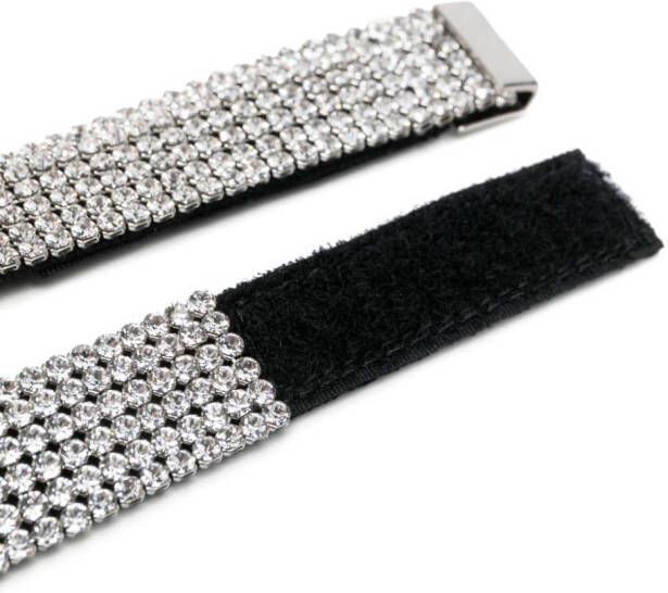 Dolce & Gabbana Kids Riem verfraaid met kristallen Zilver