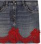 Dolce & Gabbana Kids Mini-spijkerrok met kanten vlakken Blauw - Thumbnail 3