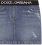 Dolce & Gabbana Kids Mini-spijkerrok met logoband Blauw - Thumbnail 3