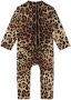 Dolce & Gabbana Kids Romper met luipaardprint Bruin - Thumbnail 3