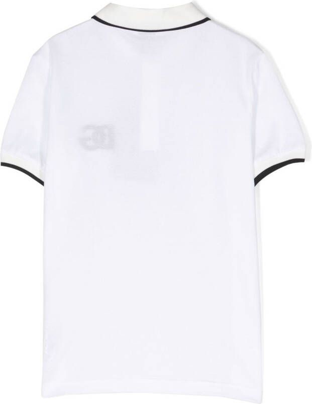 Dolce & Gabbana Kids Poloshirt met geborduurd logo Wit