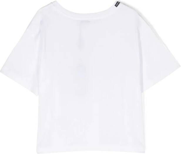 Dolce & Gabbana Kids T-shirt met logoprint Wit