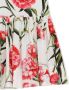 Dolce & Gabbana Kids Jurk met bloe print Wit - Thumbnail 3