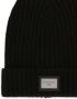 Dolce & Gabbana Kids Ribgebreide muts Zwart - Thumbnail 2