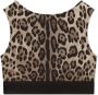 Dolce & Gabbana Kids Bralettetop met luipaardprint Bruin - Thumbnail 2