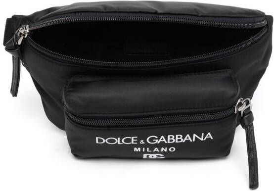 Dolce & Gabbana Kids Heuptas met logoprint Zwart
