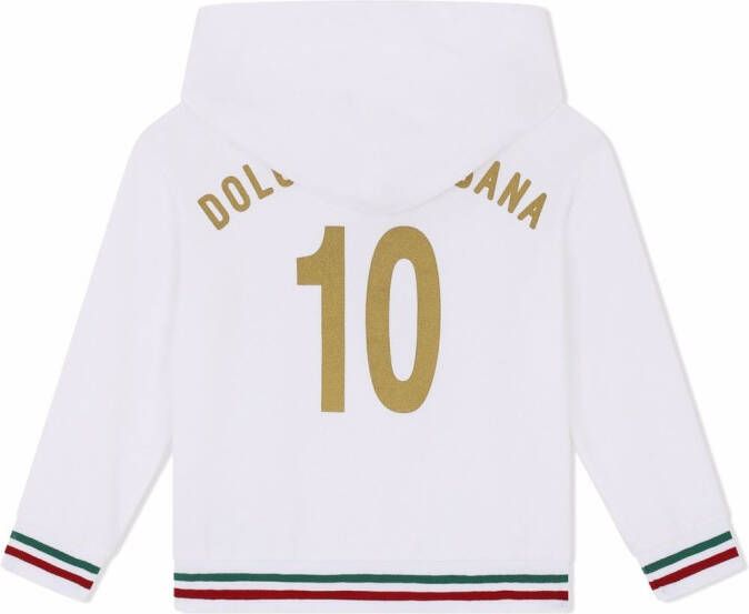 Dolce & Gabbana Kids Hoodie met logo Wit